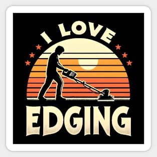 I Love Edging Sticker